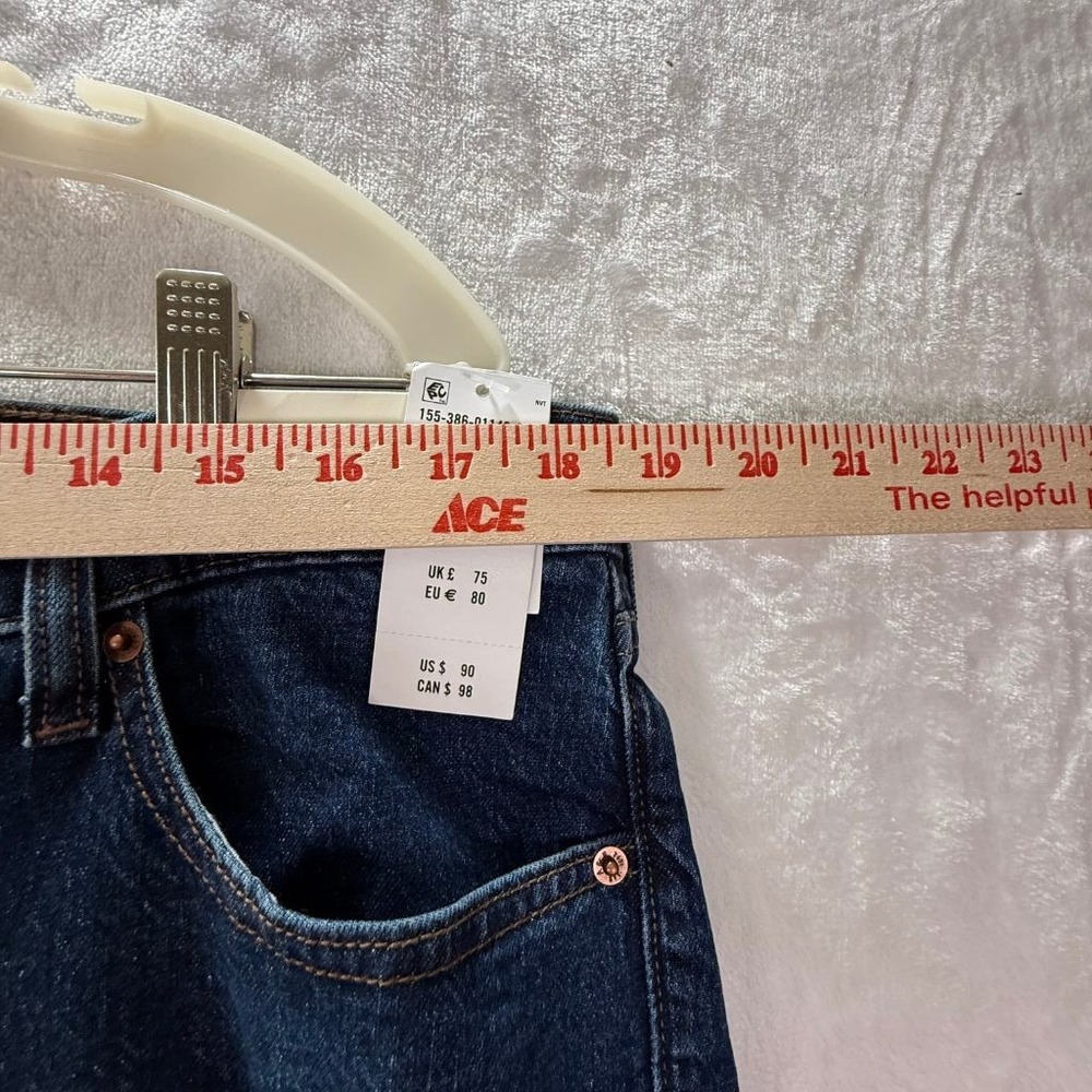 Abercrombie & Fitch Mid Rise Bootcut Jeans Womens 33 Short Dark Wash Stretch NWT - Picture 8 of 11